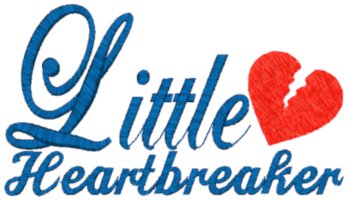 Machine Embroidery Design: Little Heartbreaker