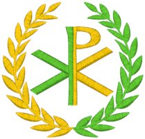 Chi Rho w/ Olive Branches