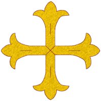 Machine Embroidery Design: Equal Armed Budded Cross