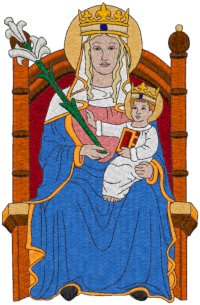 Our Lady of Walsingham Embroidery Design