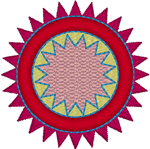 Native American Sun 2 Embroidery Design
