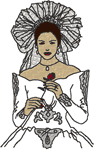 Bride #3 Embroidery Design