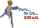 Party My Crib Embroidery Design