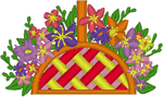 Little Flower Basket Embroidery Design
