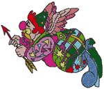 Angel Circus Clown Embroidery Design