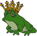 The Frog King Embroidery Design