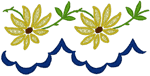 Sunflower Border Embroidery Design