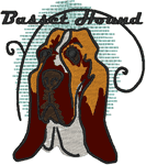 Basset Hound Embroidery Design