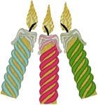 Birthday Candles Embroidery Design