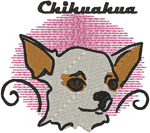 Chihuahua Embroidery Design