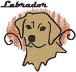 Labrador Retriever Embroidery Design