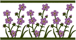 Violet Border Embroidery Design