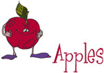 Machine Embroidery Designs: Apples