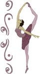 Machine Embroidery Designs: Ballerina 2