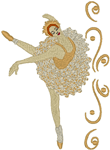 Machine Embroidery Designs: Ballerina 5