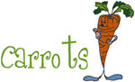 Machine Embroidery Designs: Carrots