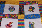 Clown Quilt Closeup 1