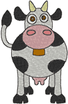 Machine Embroidery Designs: Littlebits: Helga the Holstein 1