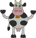 Machine Embroidery Designs: Littlebits: Helga the Holstein 4