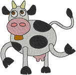 Machine Embroidery Designs: Littlebits: Helga the Holstein 6