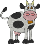 Machine Embroidery Designs: Littlebits: Helga the Holstein 9