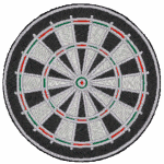 Dartboard Embroidery Design