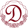 Machine Embroidery Designs: French Roses Alphabet D