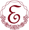 Machine Embroidery Designs: French Roses Alphabet E
