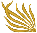 Gold Flourish Embroidery Design