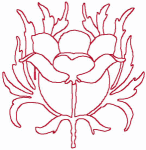 Redwork Machine Embroidery Designs: Poppy