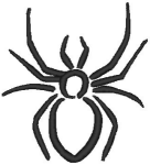 Machine Embroidery Design: Spider in Outline