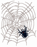 Machine Embroidery Designs: Spider and Web