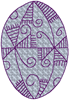 Machine Embroidery Design: Czech Easter Egg 2