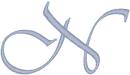 Machine Embroidery Designs: Vivaldi Alphabet N