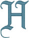 Machine Embroidery Designs: LaBrit Alphabet H