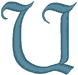 Machine Embroidery Designs: LaBrit Alphabet U