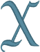 Machine Embroidery Designs: LaBrit Alphabet X