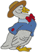 Machine Embroidery Designs: Country Goose in His Bow Tie
