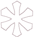 Redwork Machine Embroidery Designs: Redwork Snowflake 15