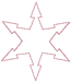 Redwork Machine Embroidery Designs: Redwork Snowflake 1