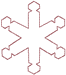 Redwork Machine Embroidery Designs: Redwork Snowflake 26