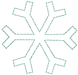 Redwork Machine Embroidery Designs: Redwork Snowflake 30