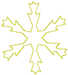 Redwork Machine Embroidery Designs: Redwork Snowflake 31