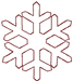 Redwork Machine Embroidery Designs: Redwork Snowflake 37