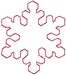 Redwork Machine Embroidery Designs: Redwork Snowflake 4