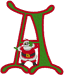 Machine Embroidery Designs: Santa's Alphabet A