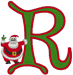 Machine Embroidery Designs: Santa's Alphabet R