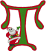 Machine Embroidery Designs: Santa's Alphabet T