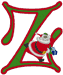 Machine Embroidery Designs: Santa's Alphabet Z