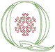 Machine Embroidery Designs: Redwork Snowflake Alphabet Q